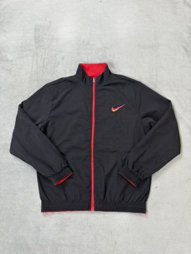 2025-2026 Nk Black/Red Soccer Reversible Windbreaker Jacket Football Jacket