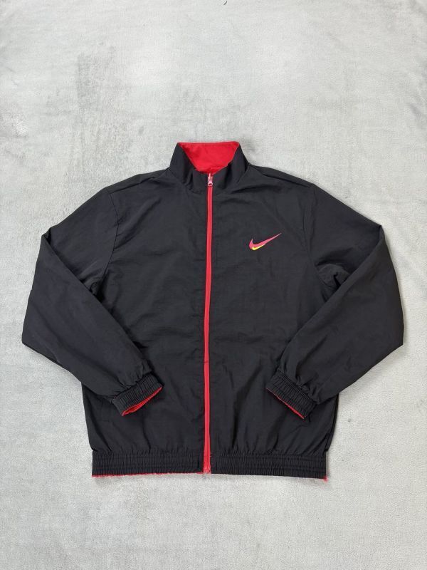 2025-2026 Nk Black/Red Soccer Reversible Windbreaker Jacket Football Jacket