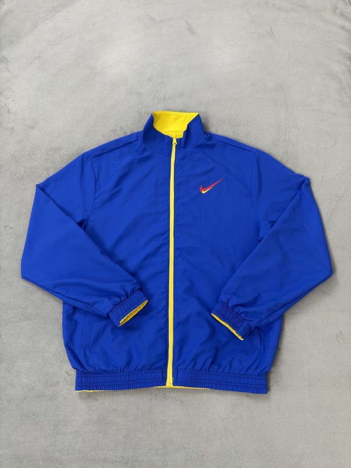 2025-2026 NK Yellow/Blue Soccer Reversible Windbreaker Jacket Football Jacket