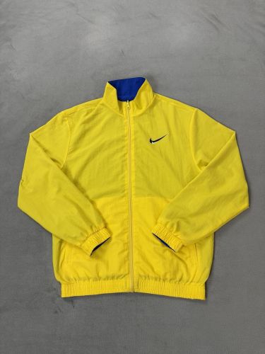 2025-2026 NK Yellow/Blue Soccer Reversible Windbreaker Jacket Football Jacket