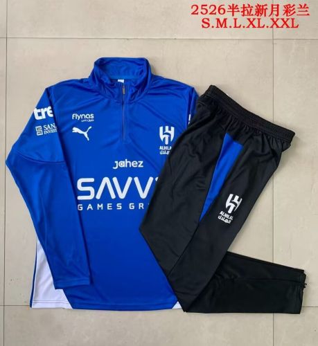 2025-2026 Al-Halil Black Soccer Training Sweater and Pants Football Kit
