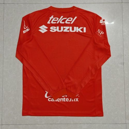 Long Sleeve Fan Version 2025-2026 Pumas Orange Goalkeeper Soccer Jersey Football Shirt