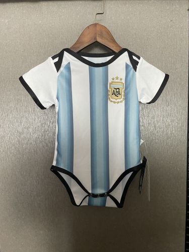 Baby Cloth 2025-2026 Argentina Home Soccer Jersey Baby Onesies