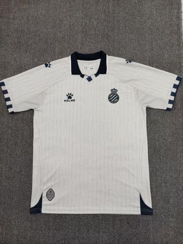 Fan Version 2025-2026 Espanyol Away White Soccer Jersey Football Shirt
