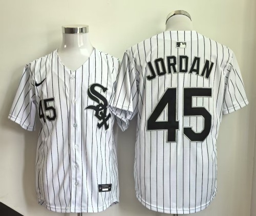 Chicago White Sox 45 JORDAN White Cool Base Jersey