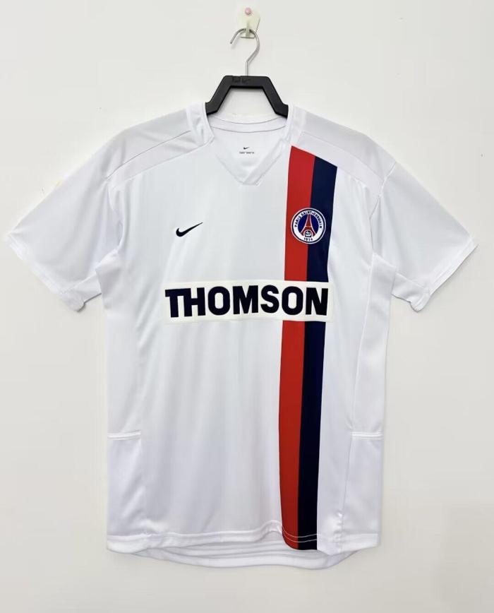 Retro Jersey 2002-2003 PSG Away White Soccer Jersey Vintage Paris Football Shirt