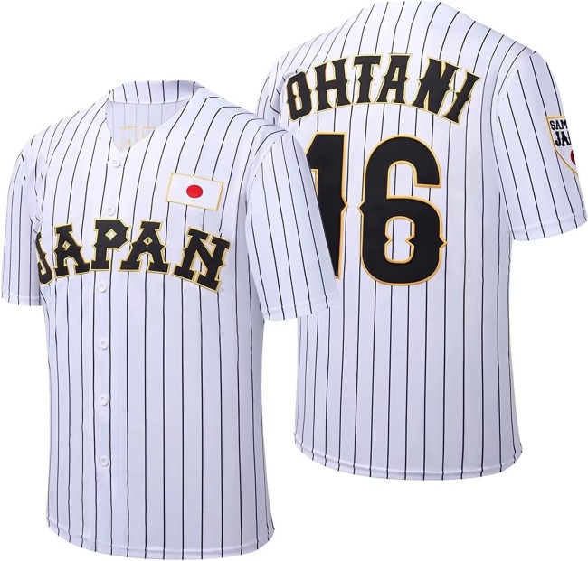 2025-2026 JAPAN 16 OHTANI White USpack Baseball Jersey MLB Shirt