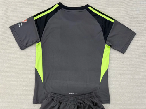 with Sponor Logo Fan Version 2025-2026 Aston Villa Black/Grey Goalkeeper Football Shirt Soccer Jersey