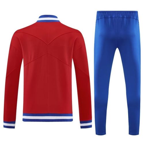 Adult 2025-2026 Atletico Madrid Red Soccer Jacket and Long Pants Football Tracksuit