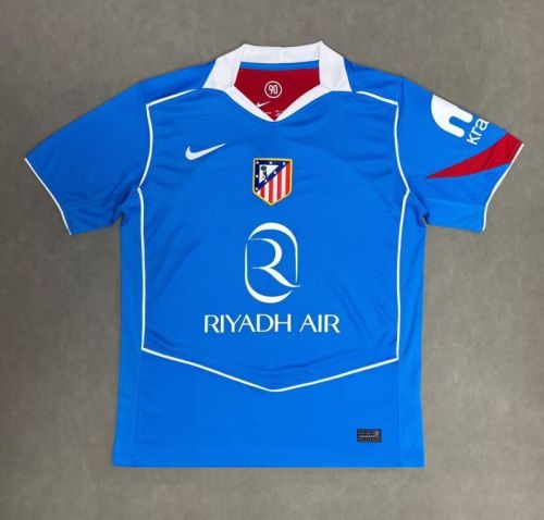 Fan Version 2025-2026 Atletico Madrid Third Away Blue Soccer Jersey Football Shirt
