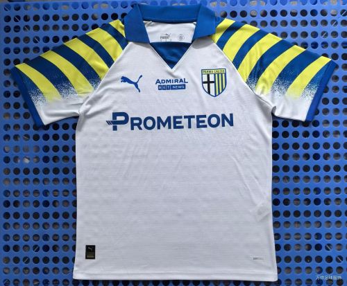 Fan Version 2025-2026 Parma Calcio Third Away White Soccer Jersey Football Shirt