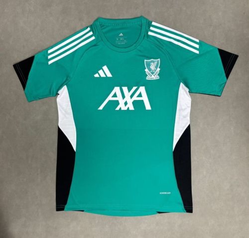 Fan Version 2025-2026 Liverpool Green/Black/White Soccer Training Jersey Football Shirt