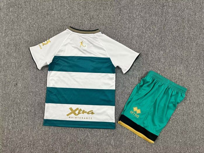 Youth Uniform Kids Kit 2025-2026 Queens Park Rangers Third Away Soccer Jersey Shorts Child Football Set