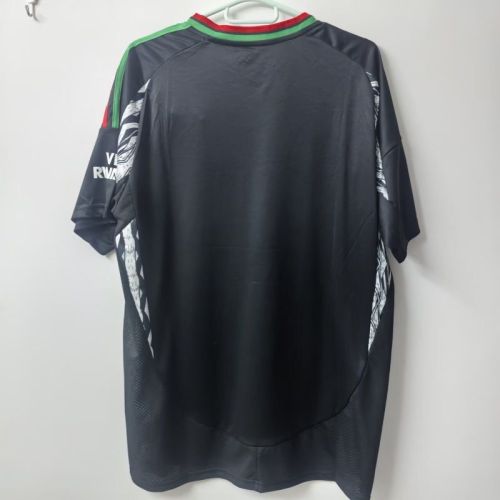 Embroidery Flower Version Fan Version Arsenal 2025-2026 Away Black Soccer Jersey Football Shirt