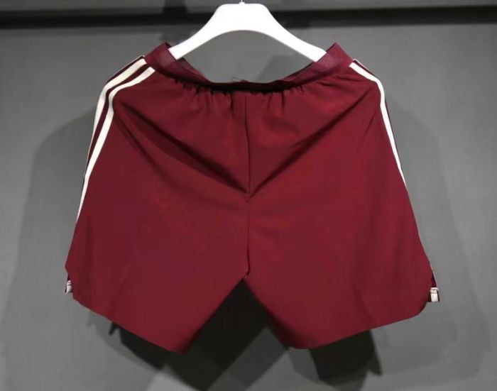 Player Version 2025-2026 Arsenal Third Away Dark Red Soccer Shorts Football Shorts