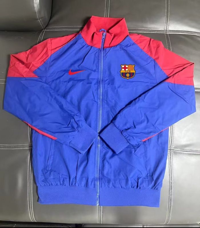 2025-2026 Barcelona Red/Blue Soccer Windbreaker Jacket Football Jacket