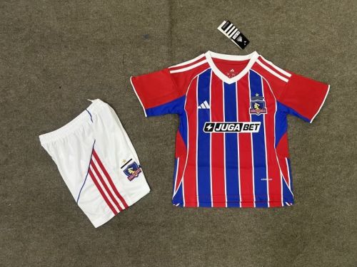 Youth Uniform Kids Kit 2025-2026 Colo Colo Third Away  Soccer Jersey Shorts Child Football Set