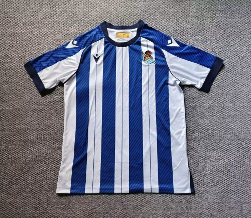 Fan Version 2025-2026 Real Sociedad Home Soccer Jersey Football Shirt