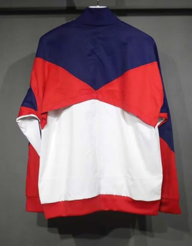 2025-2026 PSG White/Dark Blue/Red Soccer Windbreaker Jacket Football Jacket