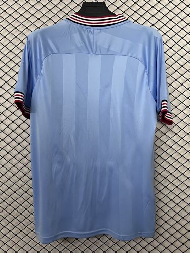 Retro Jersey 1986-1987 Sunderland Away Blue Soccer Jersey Vintage Football Shirt