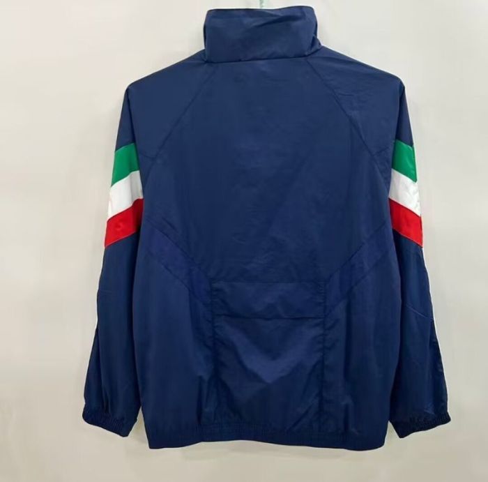 2025-2026 Italy Dark Blue Soccer Windbreaker Jacket Football Jacket