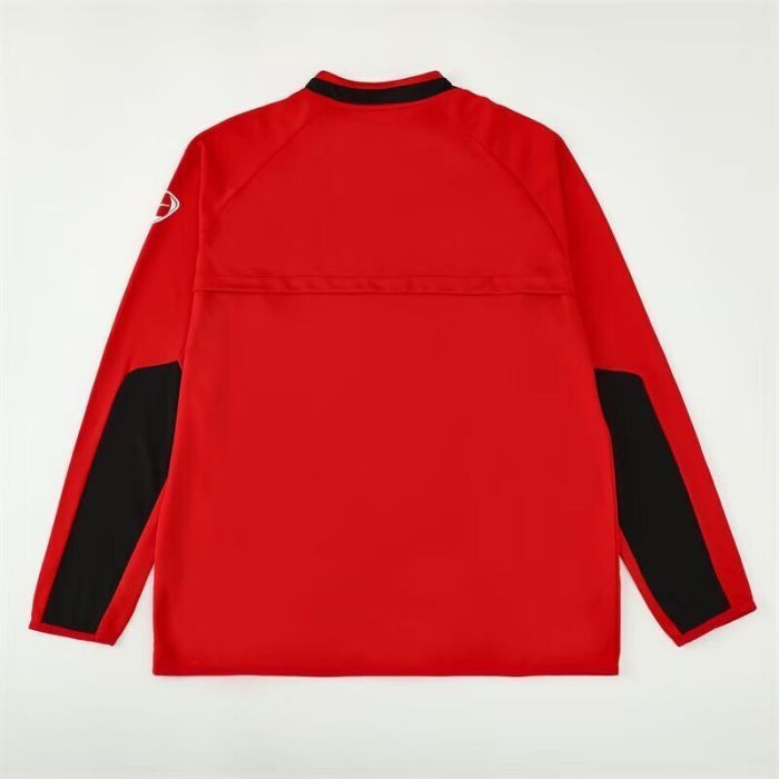 Retro Sweater 2002-2003 Manchester United Red Soccer Training Sweater Football Shirt