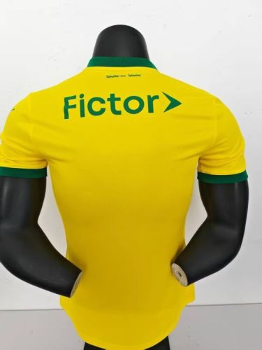 Player Version 2025-2026 Palmeiras Third Away Yellow Soccer Jersey Football Shirt