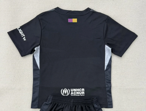 Barca Camisetas de Futbol Fans Version 2025-2026 Barcelona Black Goalkeeper Soccer Jersey