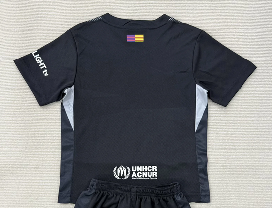 Barca Camisetas de Futbol Fans Version 2025-2026 Barcelona Black Goalkeeper Soccer Jersey