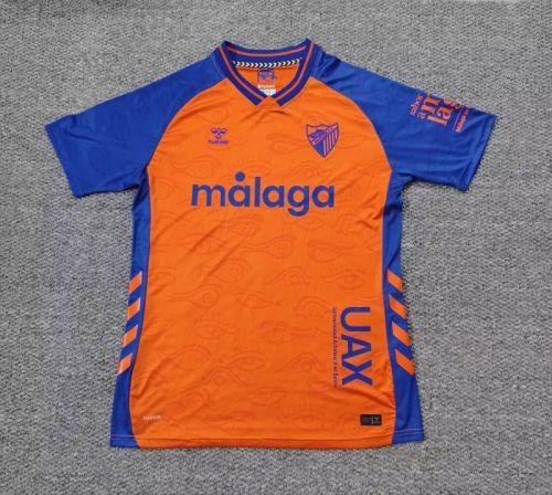 Fan Version 2025-2026 Malaga Third Away Orange Soccer Jersey Football Shirt