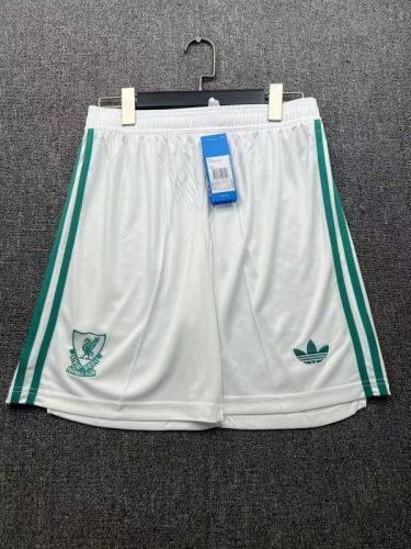 Fan Version 2025-2026 Liverpool Third Away White Soccer Shorts Football Shorts