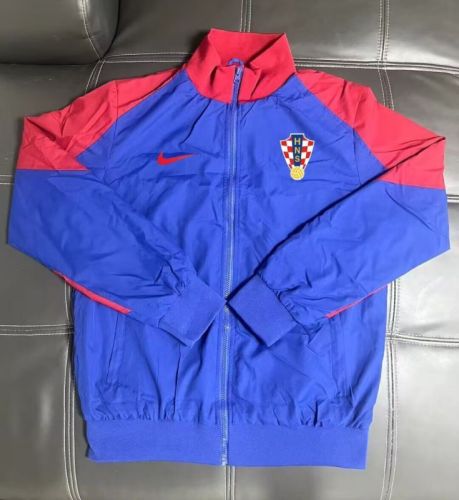 2025-2026 Croatia Red/Blue Soccer Windbreaker Jacket Football Jacket
