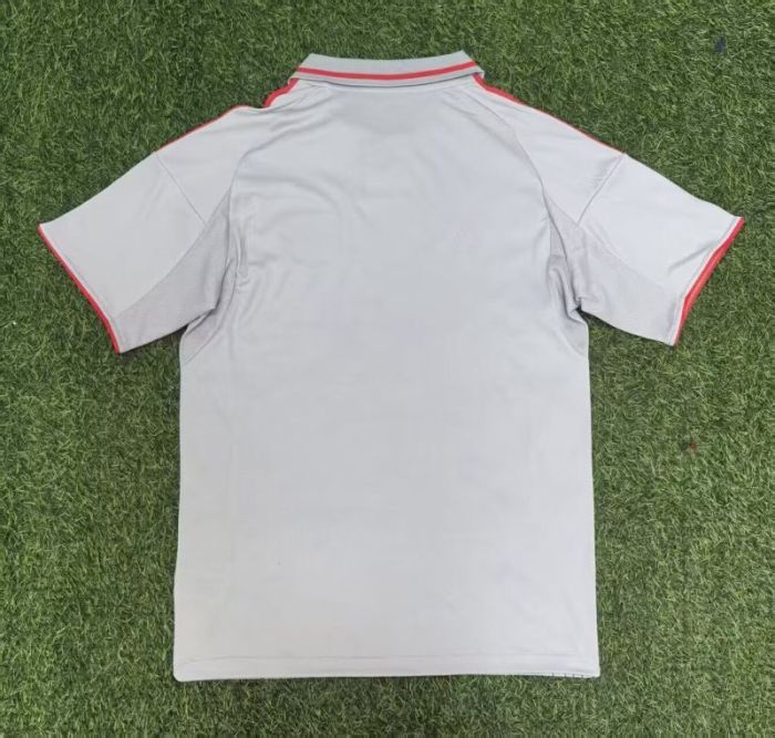Fan Version 2025-2026 Lyon Third Away Grey Soccer Jersey Olympique Lyonnais Football Shirt