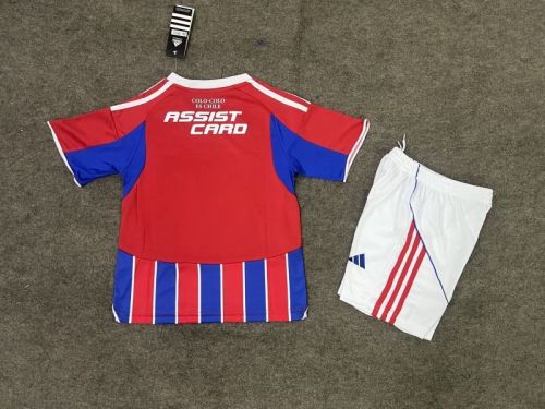 Youth Uniform Kids Kit 2025-2026 Colo Colo Third Away  Soccer Jersey Shorts Child Football Set