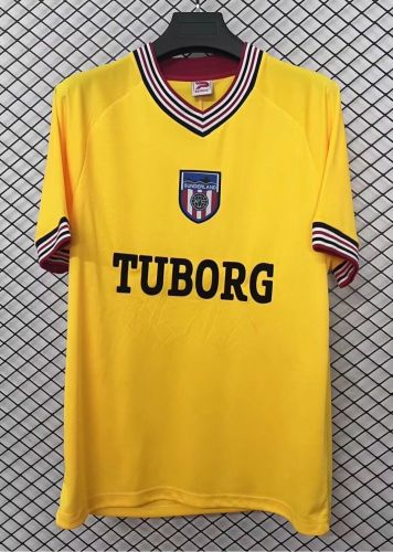 Retro Jersey 1986-1987 Sunderland Third Away Yellow Soccer Jersey Vintage Football Shirt