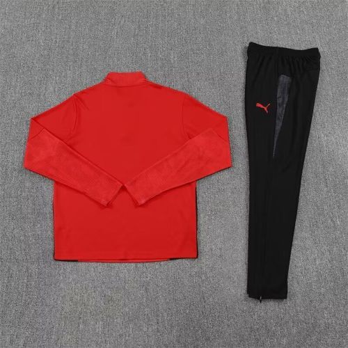 2025-2026 AC Milan Red Soccer Training Sweater and Pants Football Kit