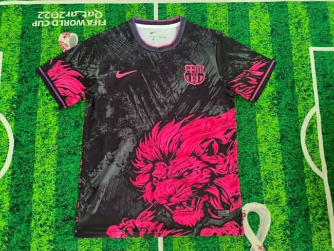 Barca Camisetas de Futbol Fans Version 2025-2026 Barcelona Black Special Edition Soccer Training Jersey