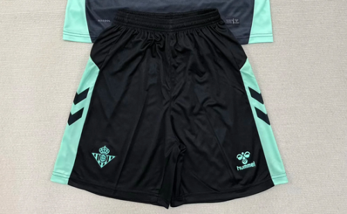 Fan Version 2025-2026 Real Betis Third Away Black Soccer Shorts Football Shorts