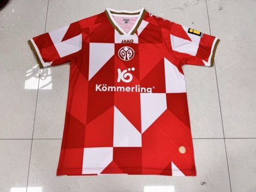 Fan Version 2025-2026 Mainz 05 Red/White Special Edition Soccer Jersey Football Shirt
