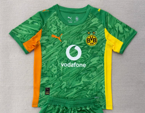 Fan Version 2025-2026 Borussia Dortmund Green Goalkeeper Soccer Jersey BVB Football Shirt