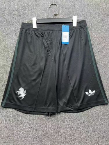 Fan Version 2025-2026 Juventus Third Away Black Soccer Shorts Football Shorts