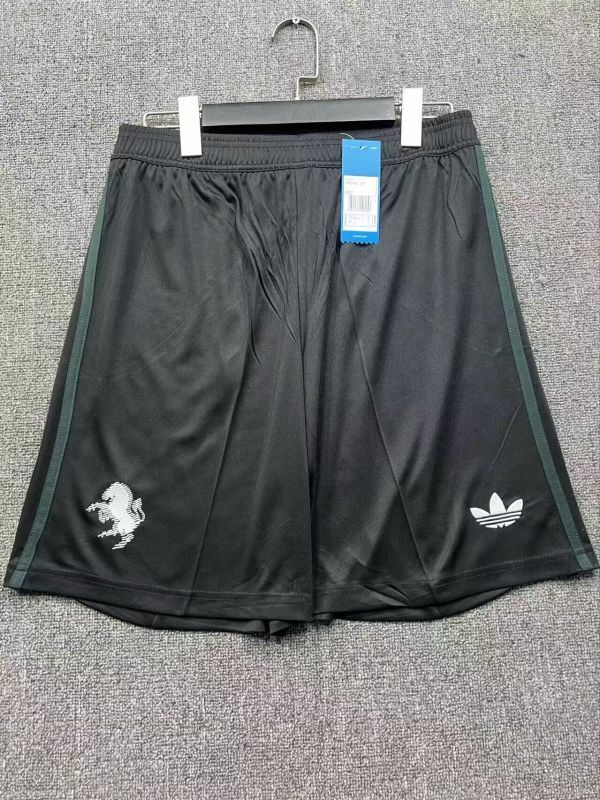 Fan Version 2025-2026 Juventus Third Away Black Soccer Shorts Football Shorts