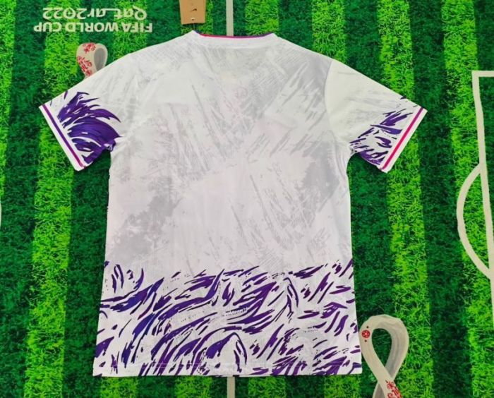 Barca Camisetas de Futbol Fans Version 2025-2026 Barcelona White/Purple Special Edition Soccer Training Jersey