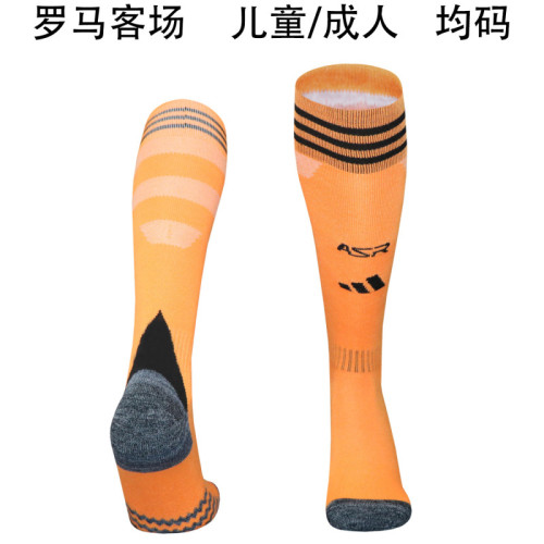 Youth/Adult 2025-2026 As Roma Away Soccer Socks Football Socks