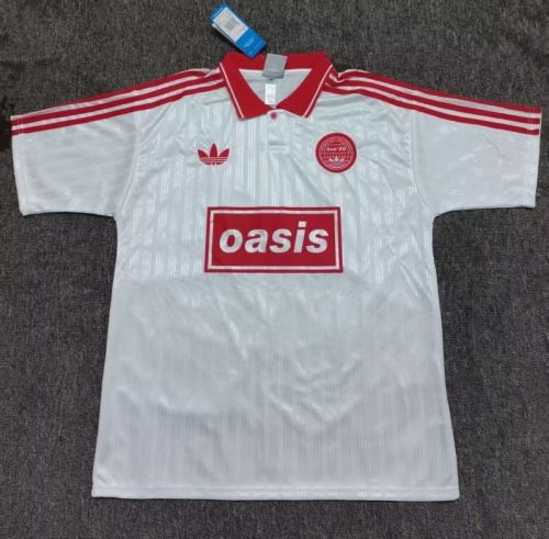 Fan Version 2025-2026 AD Oasis 25 White/Red Soccer Jersey Football Shirt