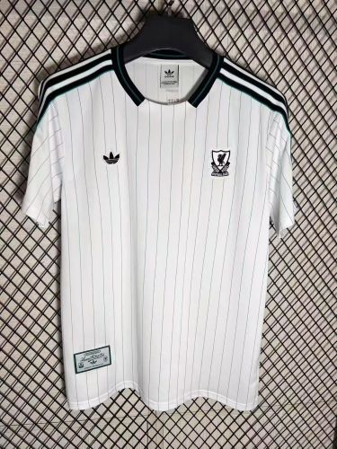 Fan Version 2025-2026 Liverpool White Icon Soccer Jersey Football Shirt