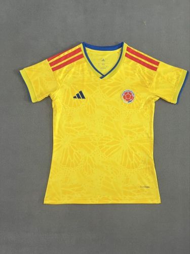 Women Fan Version 2025-2026 Colombia Home Soccer Jersey Girl Football Shirt
