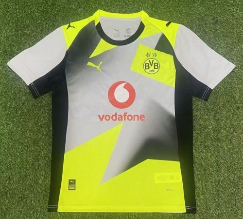 Fan Version 2025-2026 Borussia Dortmund Away Soccer Jersey BVB Football Shirt