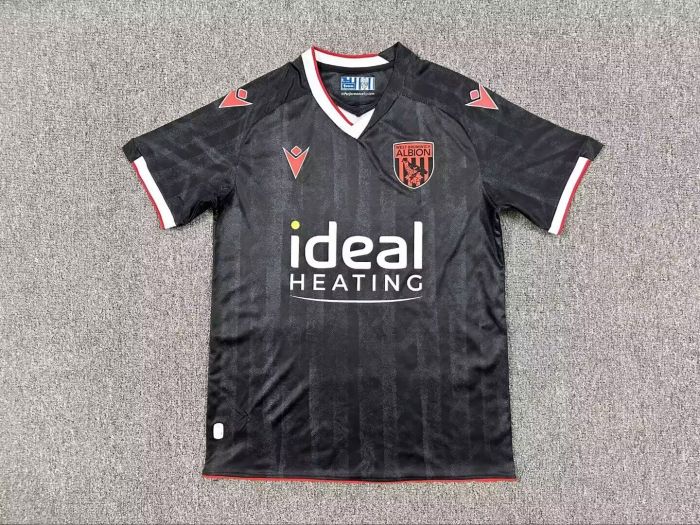 Fan Version 2025-2026 Brighton & Hove Albion Third Away Black Soccer Jersey