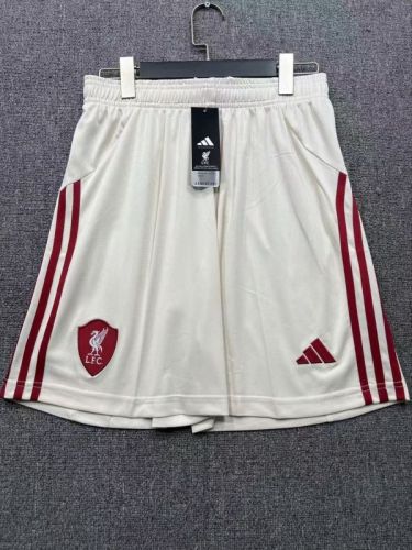 Fan Version 2025-2026 Liverpool Away Soccer Shorts Football Shorts